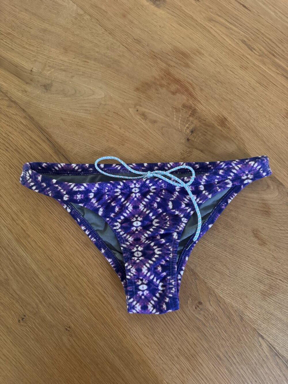 Jolyn Europe Bikini Bottom — Purple Tie Dye Print | S